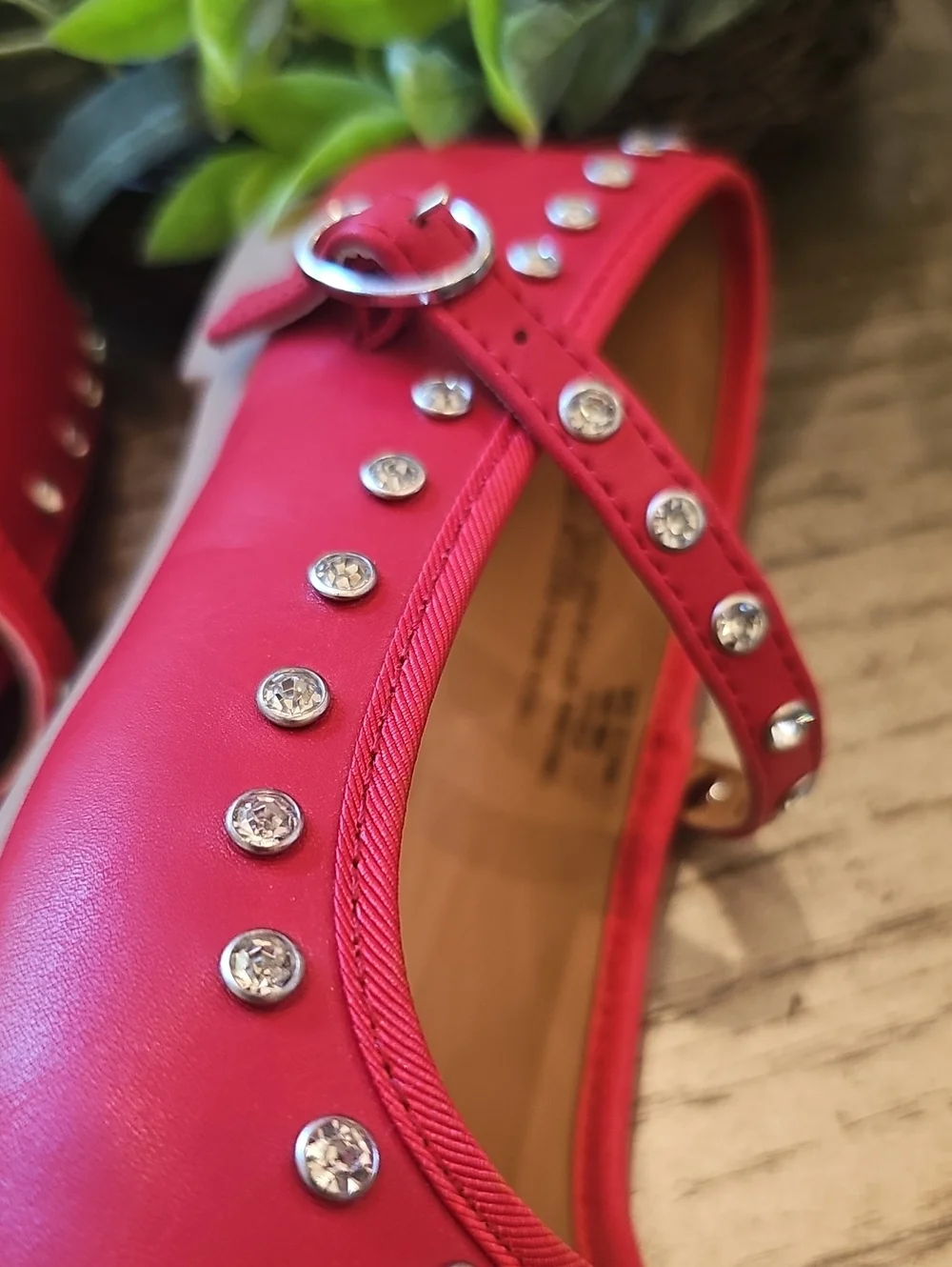 Steve Madden Red Mary Jane Flats Size 3